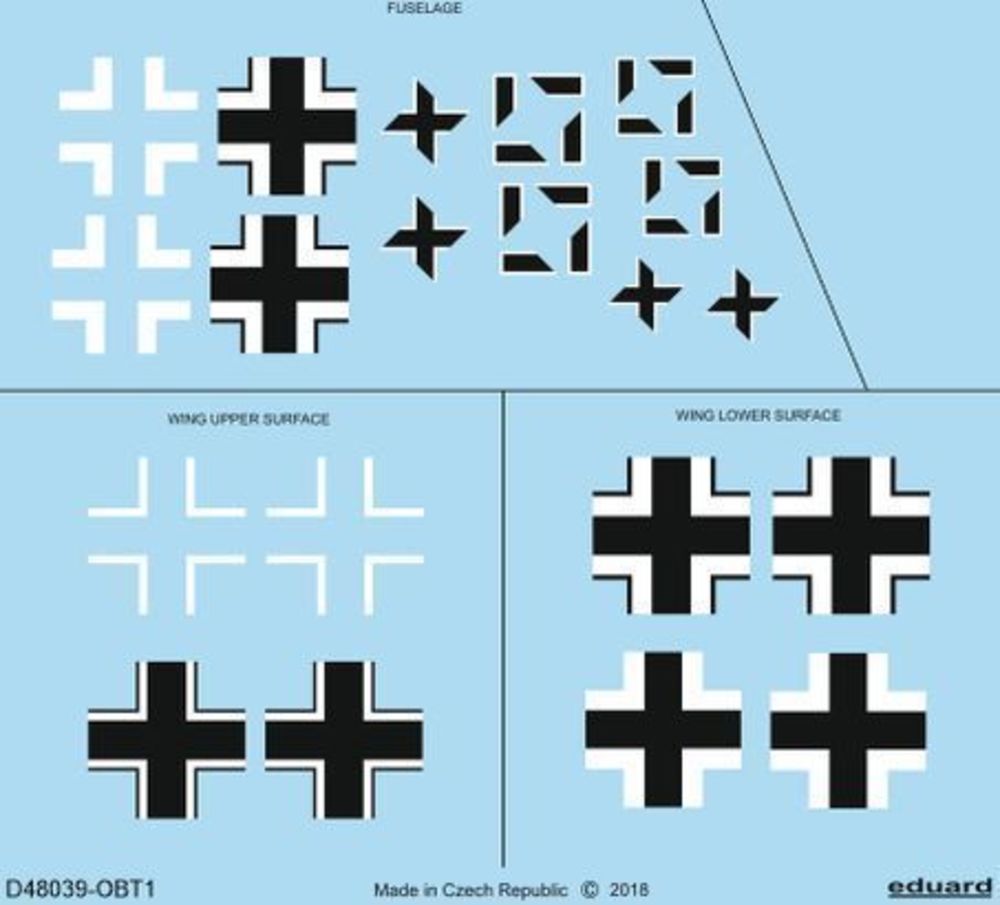 Fw 190A-5 national insignia for Eduard