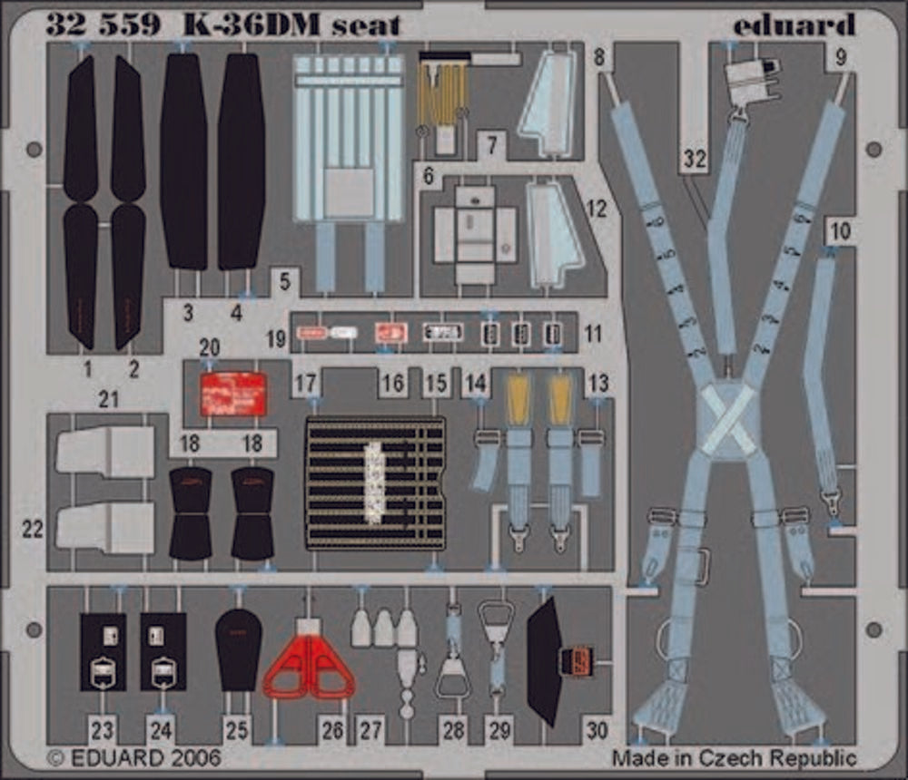 MiG-29 Fulcrum K-36DM seat f��r Trumpeter Bausatz