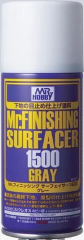 Mr Hobby -Gunze Mr. Finishing Surfacer 1500 Gray (170 ml)