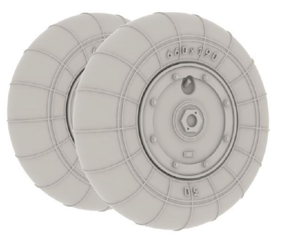 Bf 109G-10 wheels for Eduard