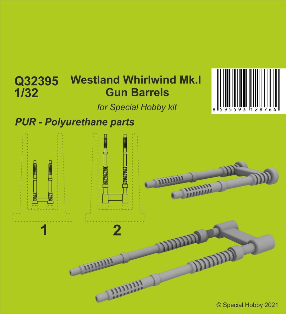 Westland Whirlwind Mk.I Gun Barrels