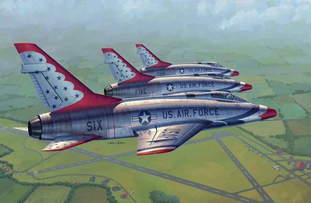 F-100D in Thunderbirds livery