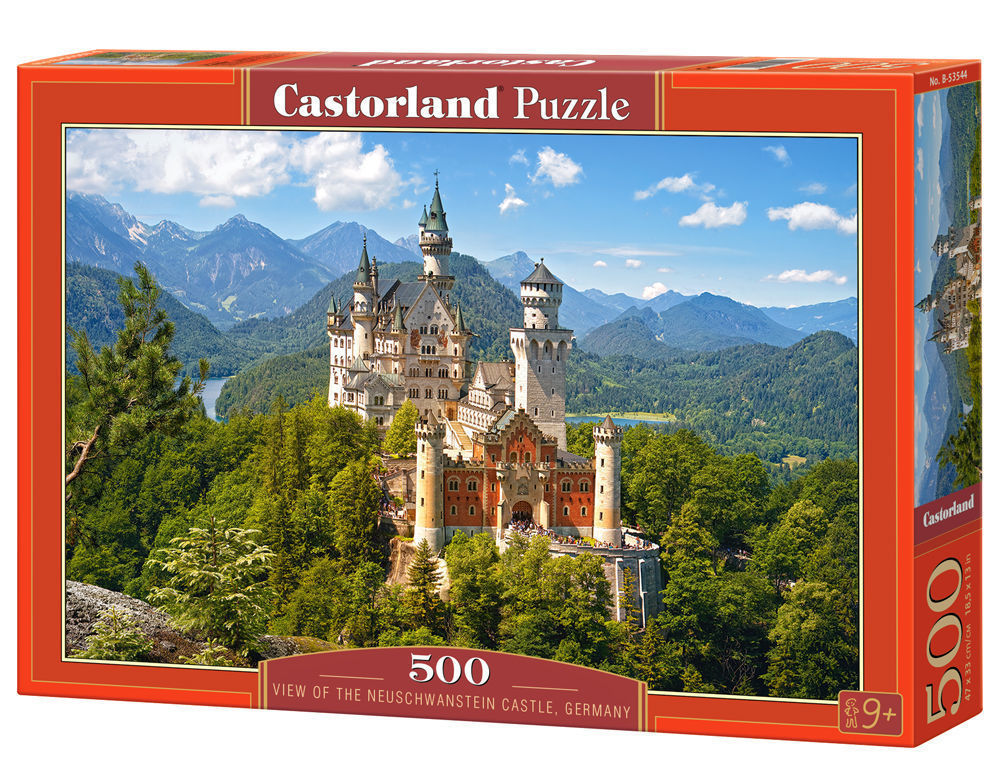 View of the Neuschwanstein Castle, Germany, Puzzle 500 Teile