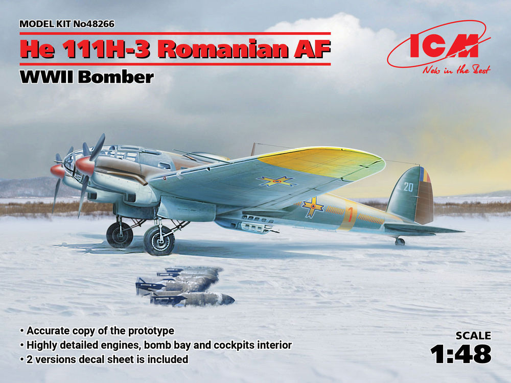 He 111H-3 Romanian AF, WWII Bomber