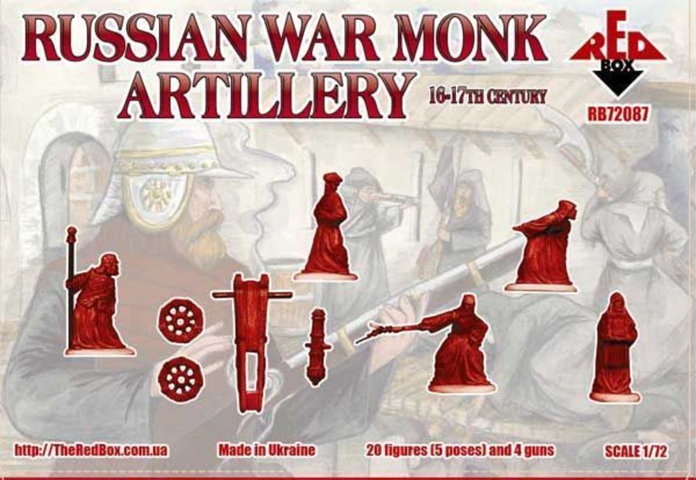 Russian war monk artillery,16-17th centu