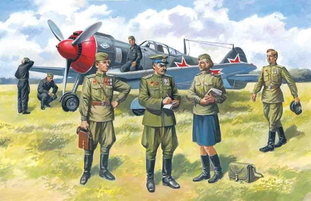 Sowjetische Piloten & Bodenpersonal 1943-45