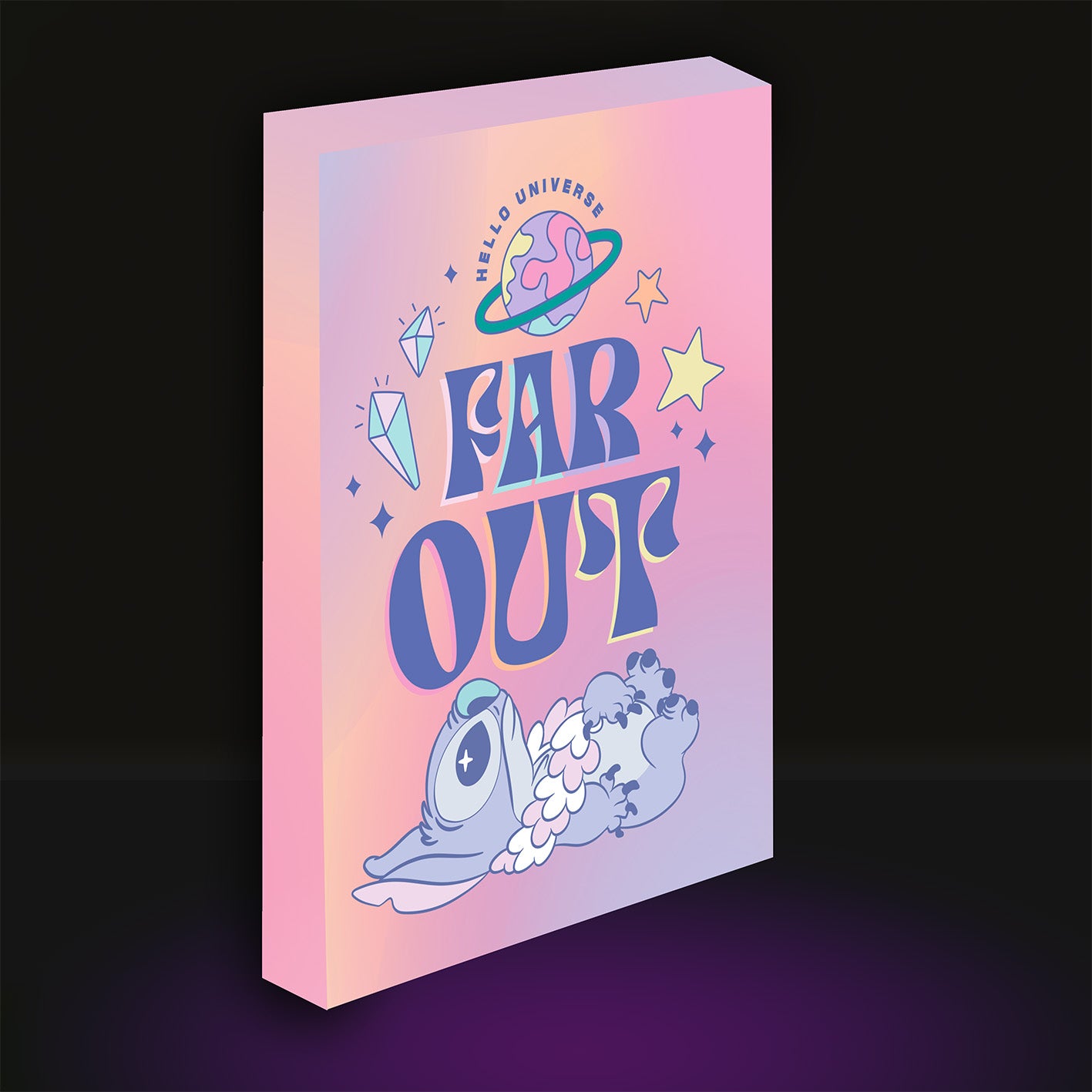 STITCH - Far Out - Light-Up Canvas 40x30cm