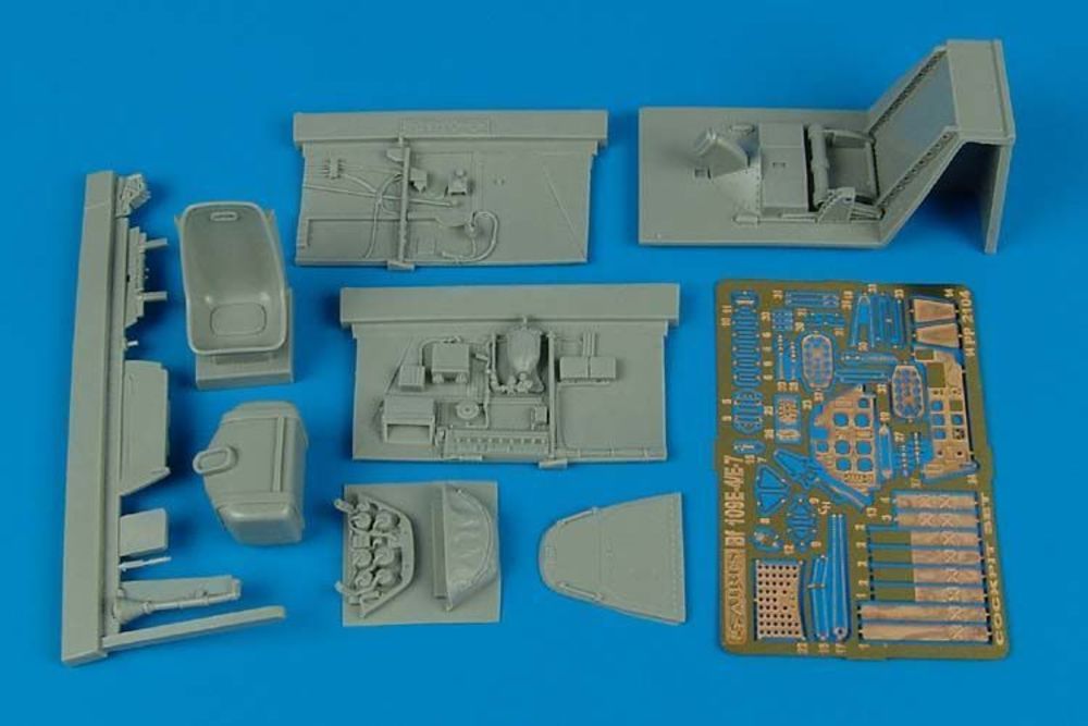 Bf 109E-4/E-7 cockpit set for Eduard