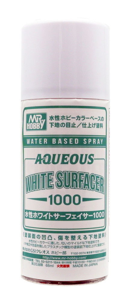 Mr Hobby -Gunze Aqueous White Surfacer 1000 Spray