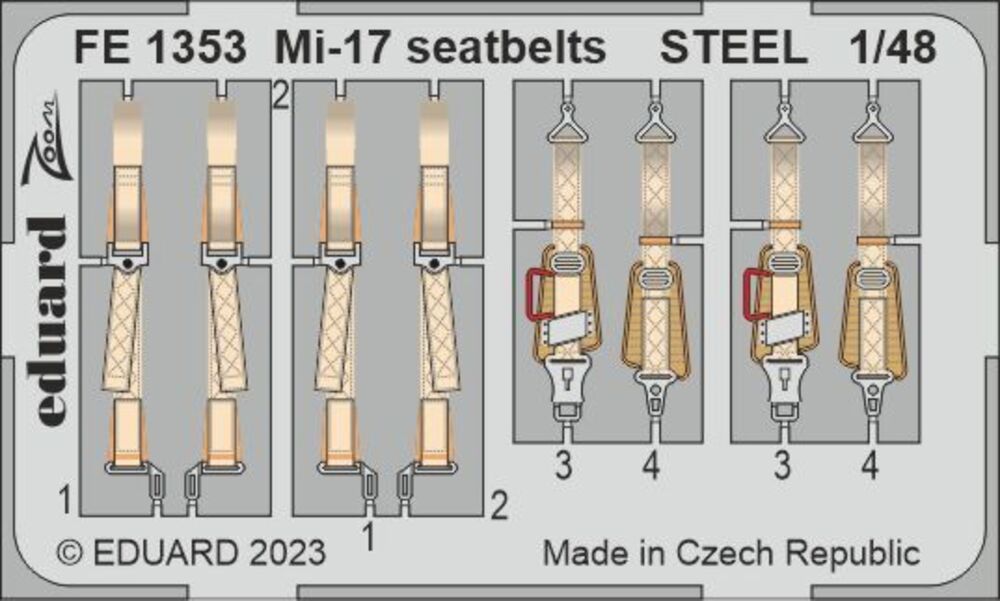 Mi-17 seatbelts STEEL 48 AMK