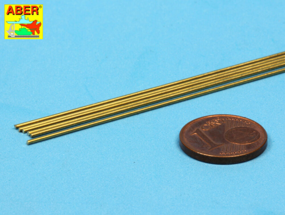 Brass round rods 0,8mm length 250mm x6pcs