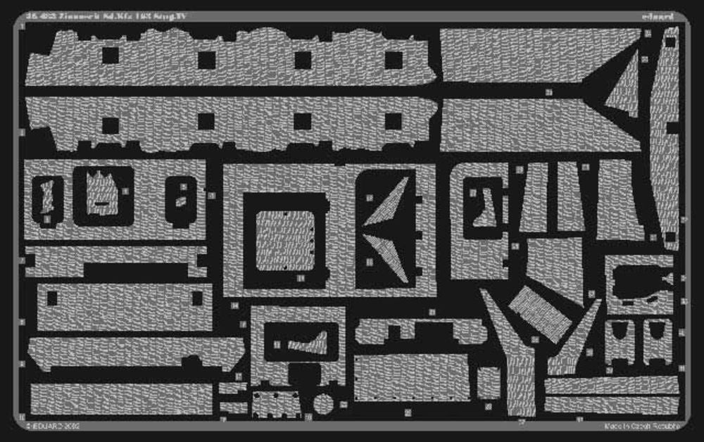 SD.KFZ. 163 Sturmgesch��tz IV Zimmerit Foto��tzsatz