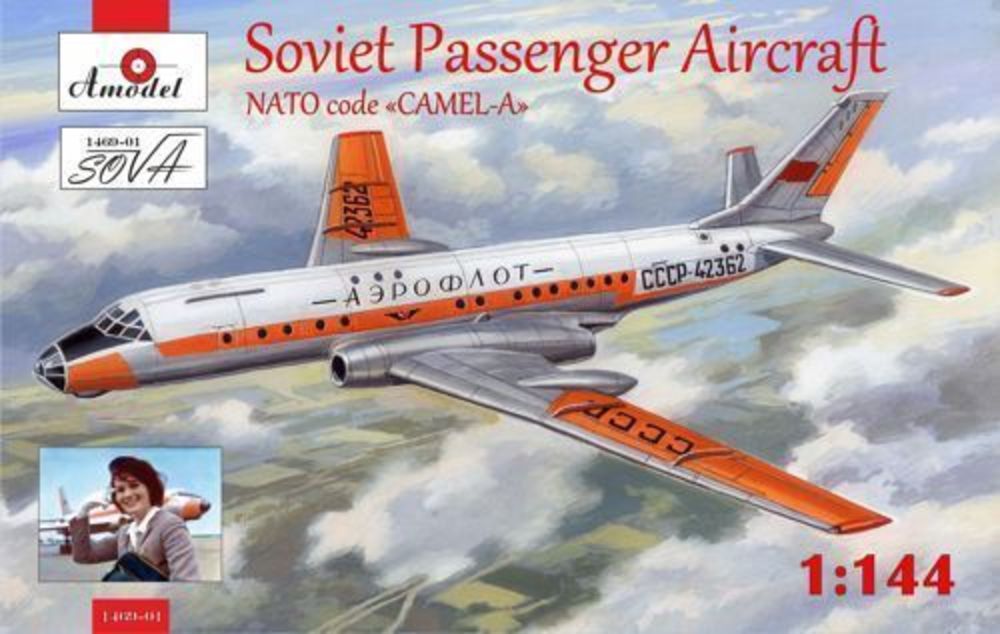 Tupolev Tu-104 airliner,Aeroflot, kit2