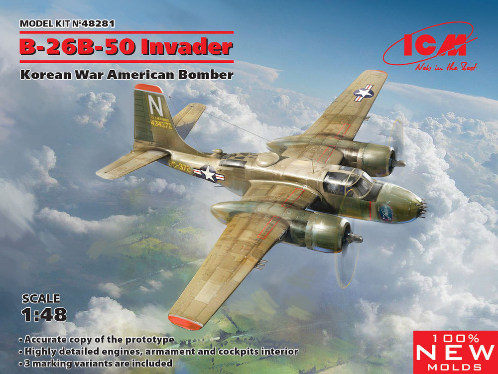 B-26B-50 Invader, Korean War American Bomber