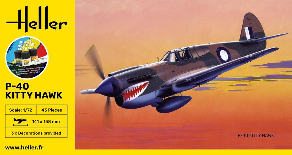 STARTER KIT P-40 Kitty Hawk