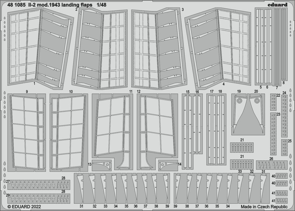 Il-2 mod. 1943 landing flaps 1/48