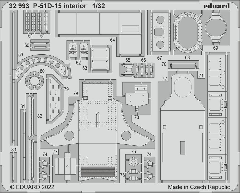 P-51D-15 interior for REVELL