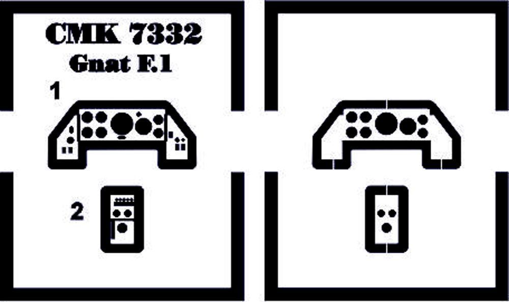 Folland Gnat F.1 - 1/72 interior set