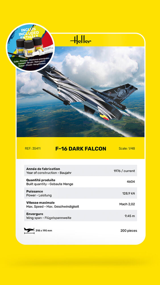 STARTER KIT F-16 Dark Falcon