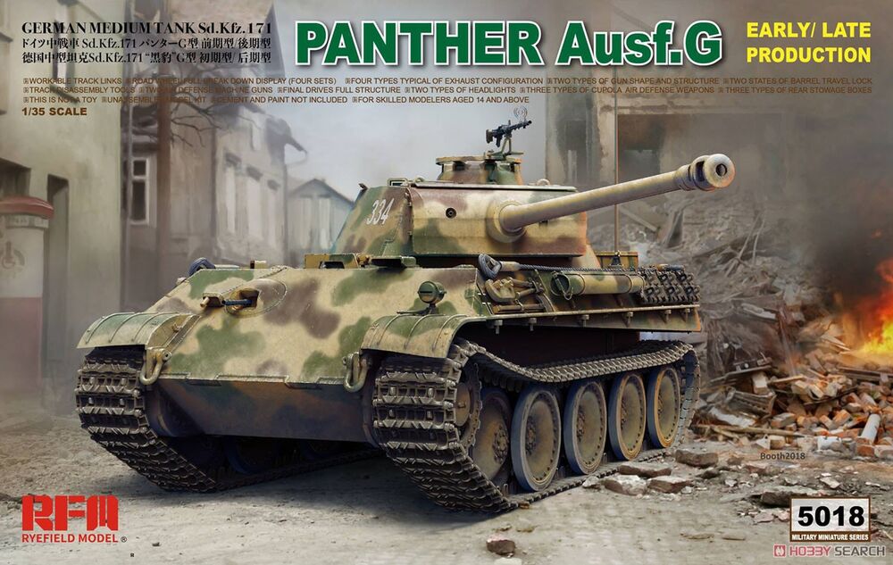 Panther Ausf.G Early/Late productions