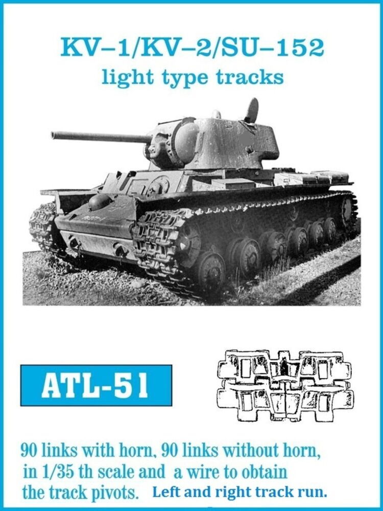 Tracks for KV-I/ KV-II. Light type track