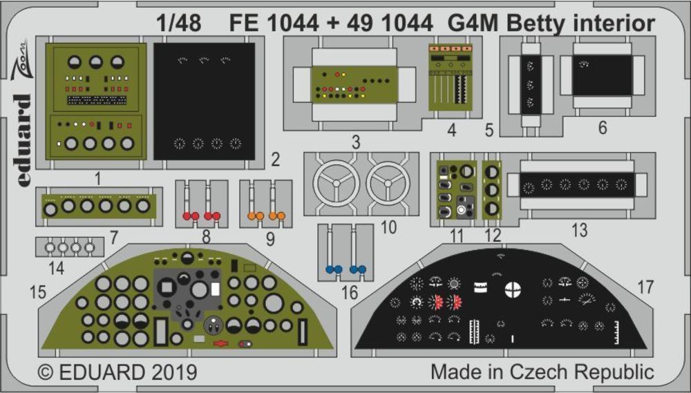 G4M Betty interior for Tamiya