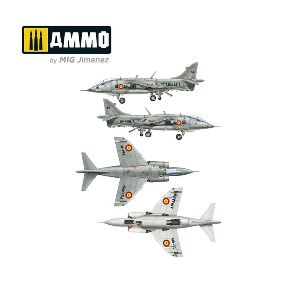 1/48 Harrier AV-8S Matador - Spanish, American, British versions