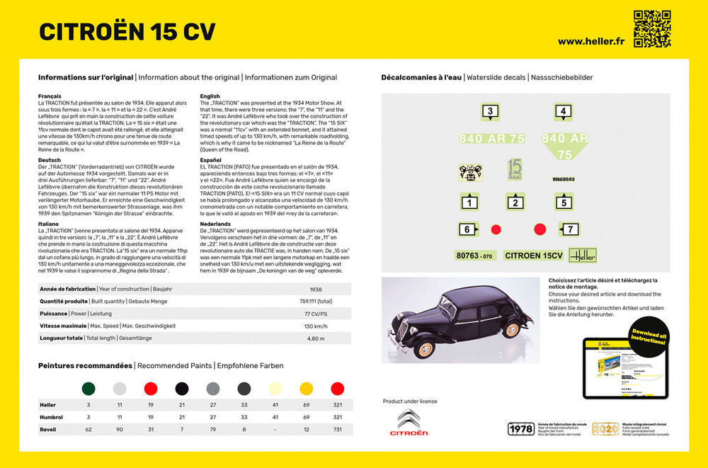 STARTER KIT Citroen 15 CV