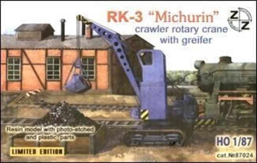 RK-3 Michurin crawler rotary crane with greifer