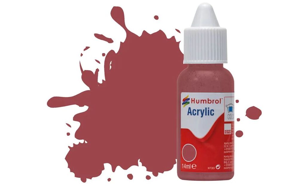 HUMBROL ACRYLIC DROPPER BOTTLE 14ML No. 73 Wine Matt