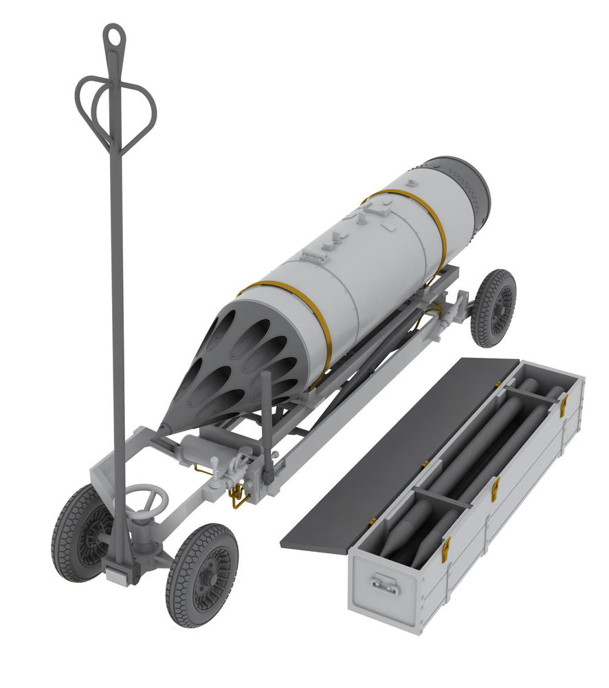 Rocket launcher B-8M1 and loading cart