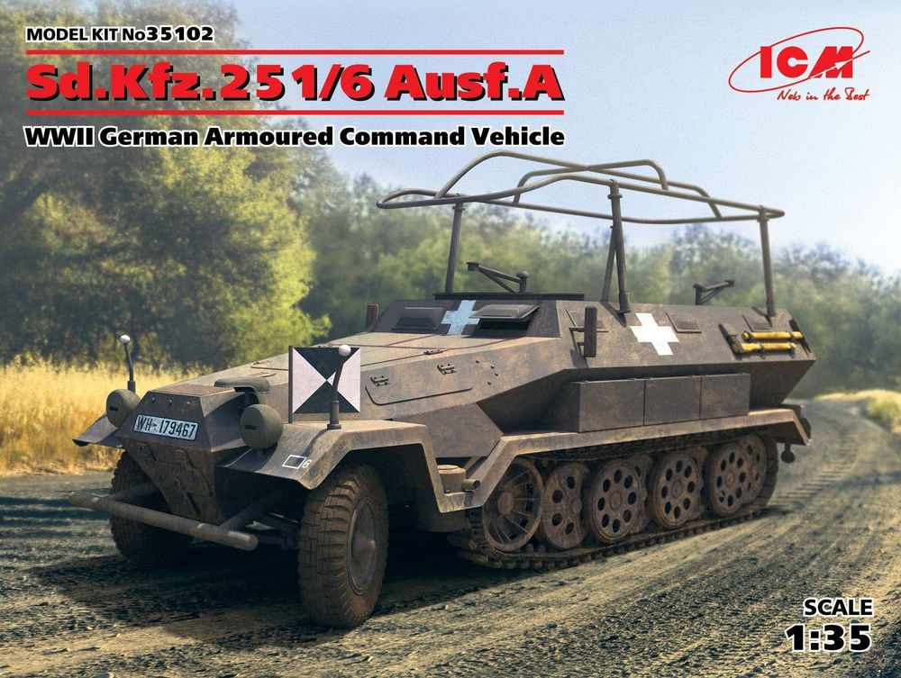 Sd.Kfz.251/6 Ausf.A,WWII German Armoured Command Vehicle