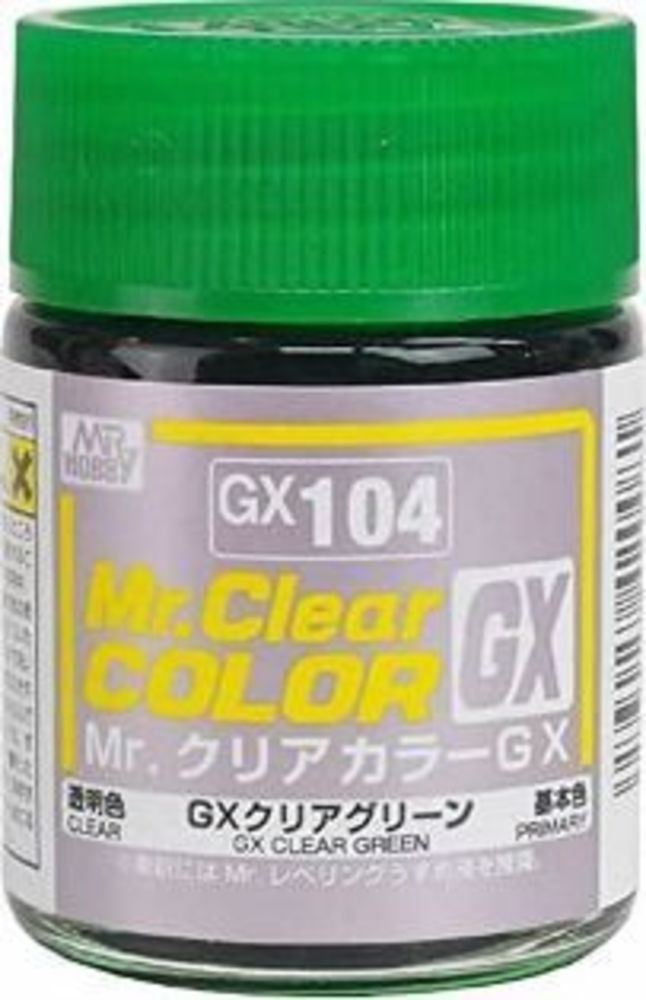 Mr Hobby -Gunze Mr. Clear Color GX (18 ml) Clear Green