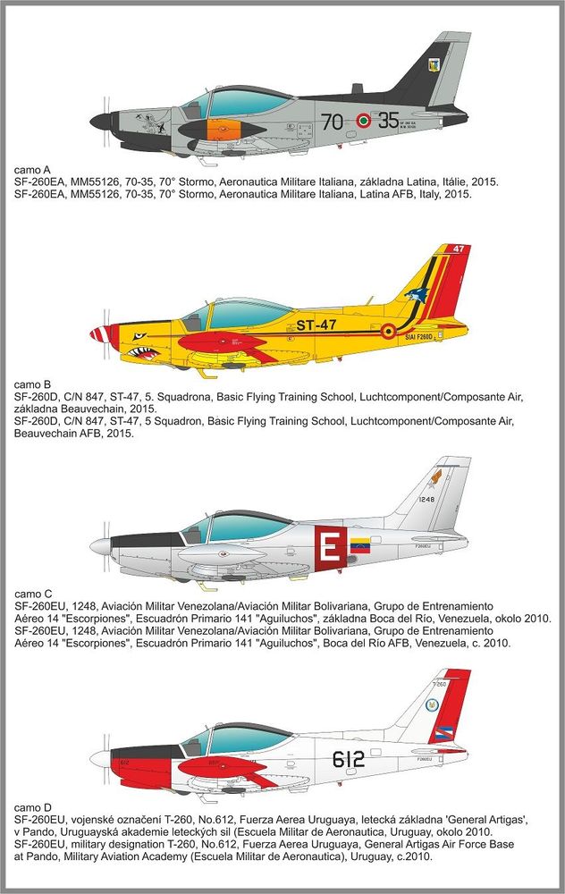 SIAI-Marchetti SF-260EA/D/EU  Late Bulged Canopy Type