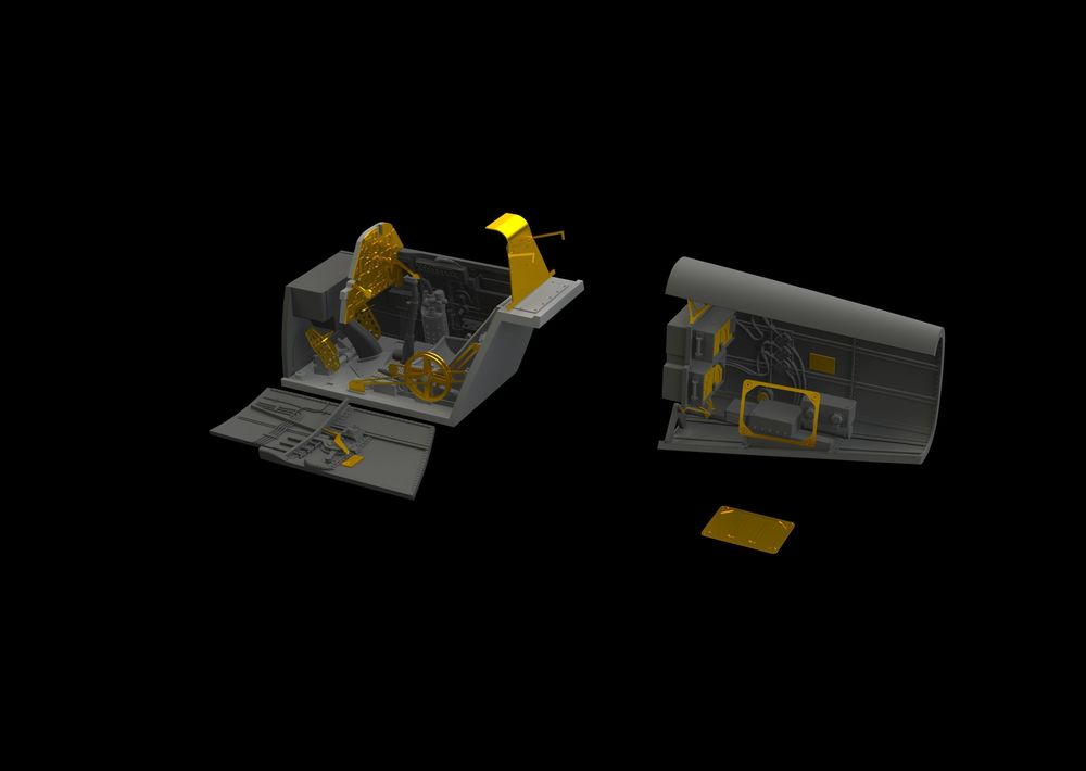 Bf 109E cockpit & radio compartment f.Ed