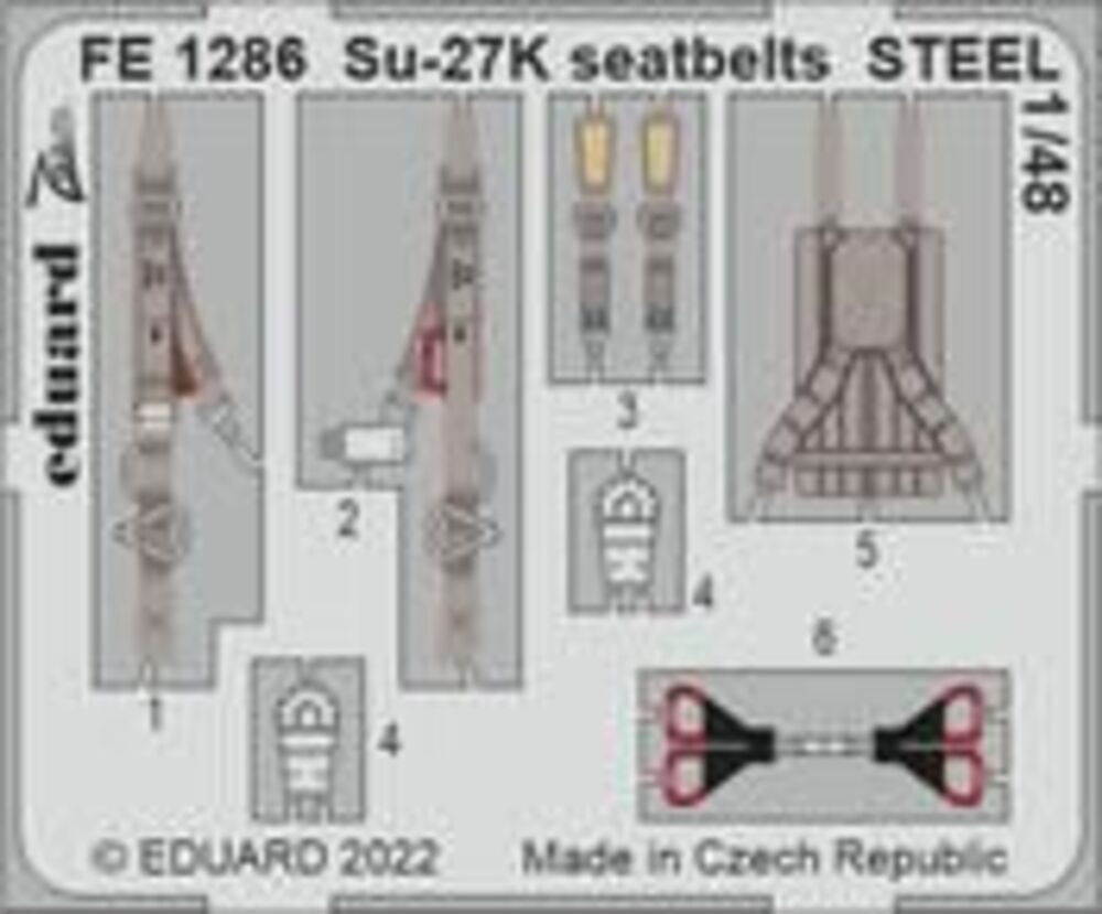 Su-27K seatbelts STEEL 1/48