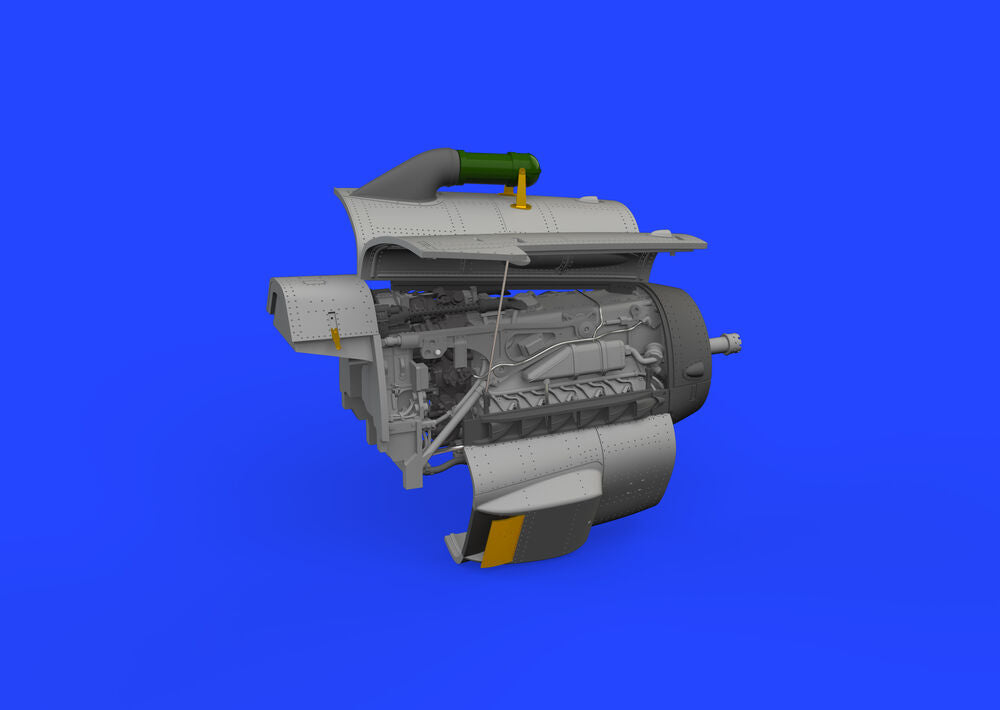 Bf 109G-2/G-4 engine PRINT 1/72 EDUARD