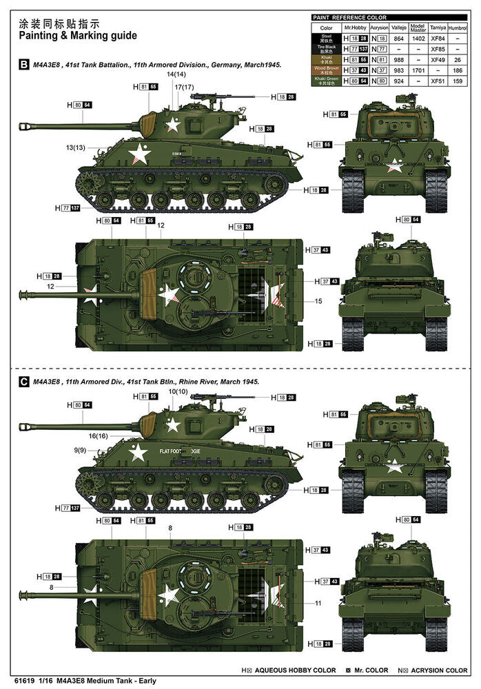 M4A3E8 Medium Tank - Early