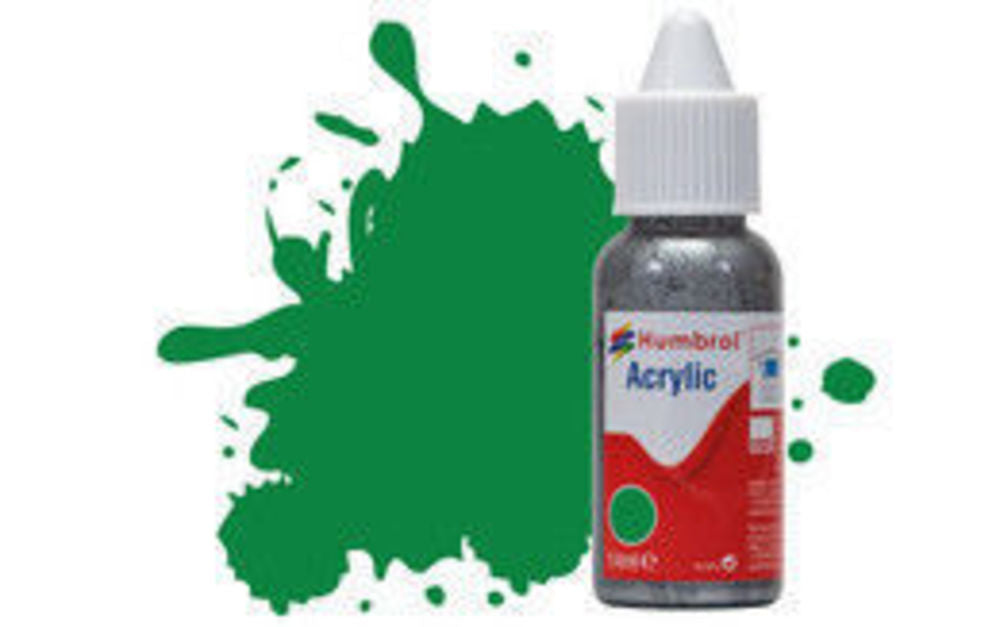 HUMBROL ACRYLIC DROPPER BOTTLE 14ML No 2 Emerald Green - Gloss