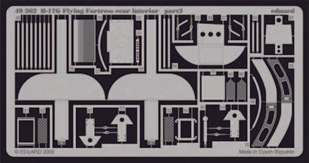 B-17G Flying Fortress rear interior f��r Revell/Monogram Bausatz