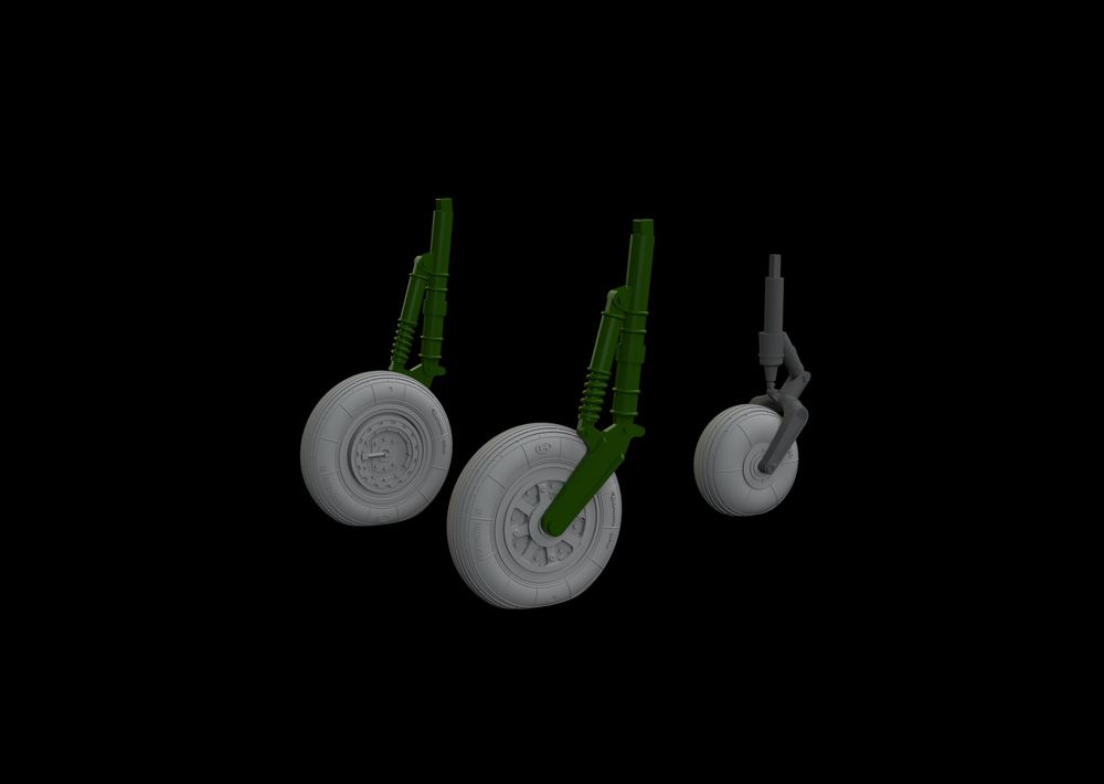 MiG-15 wheels 1/48 for BRONCO