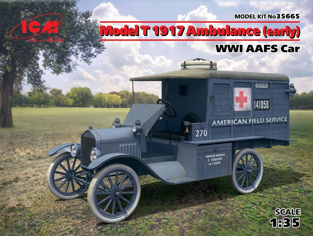 Model T 1917 Ambulance(early)WWI AAFScar