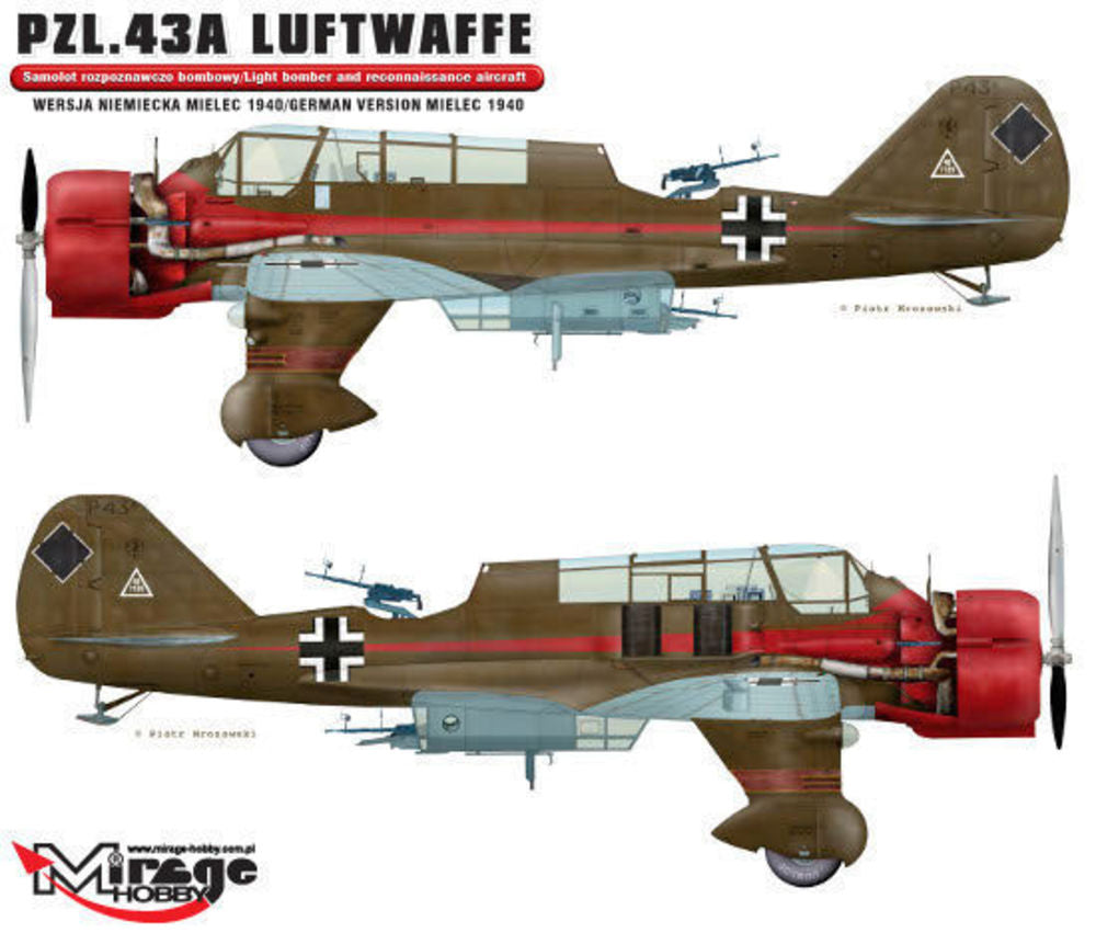 PZL.43A Luftwaffe Germ.Vers. MIELEC 1940