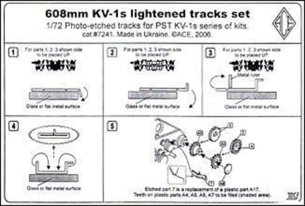 KV-1s 608mm lightened tracks set