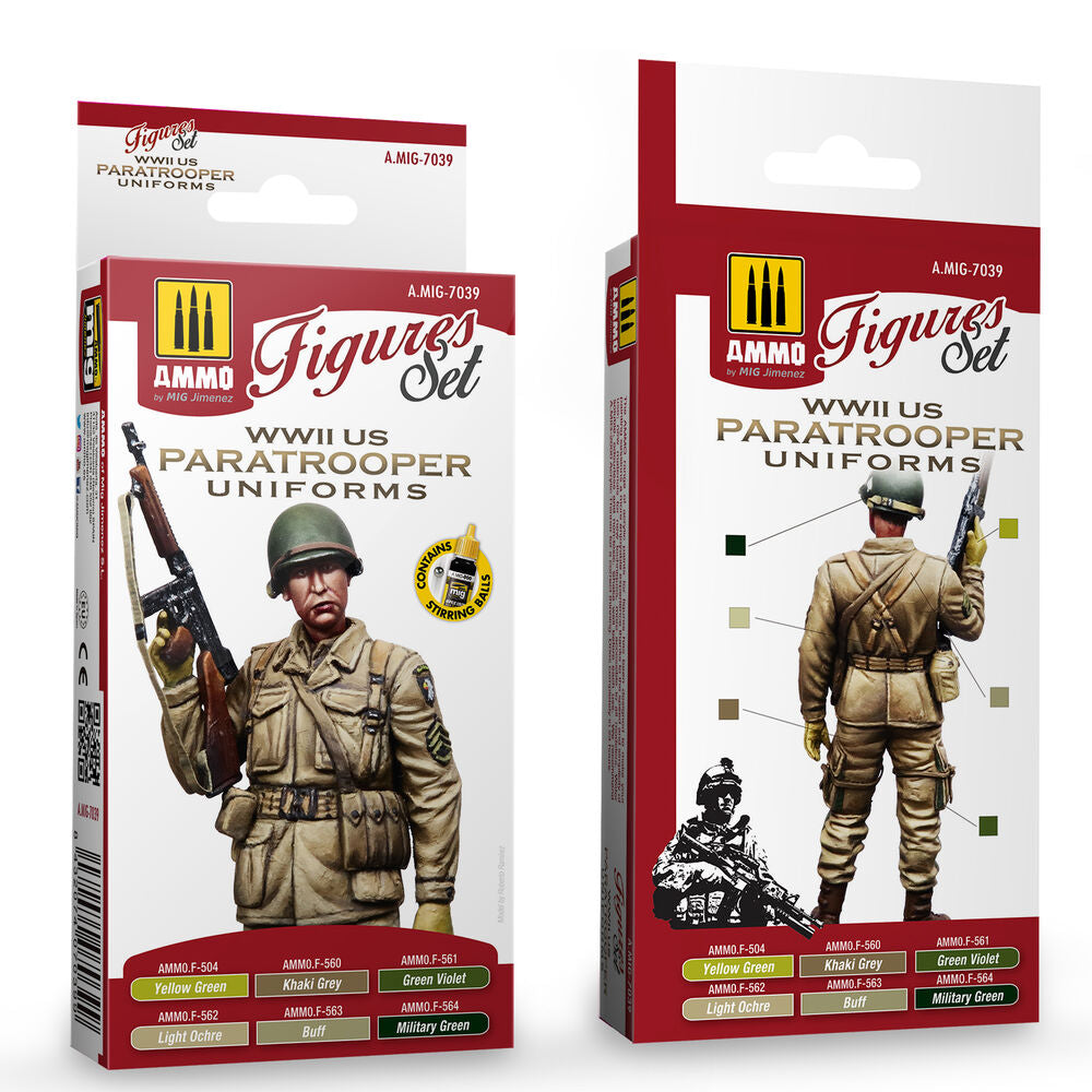 WWII US Paratroopers Figures Set