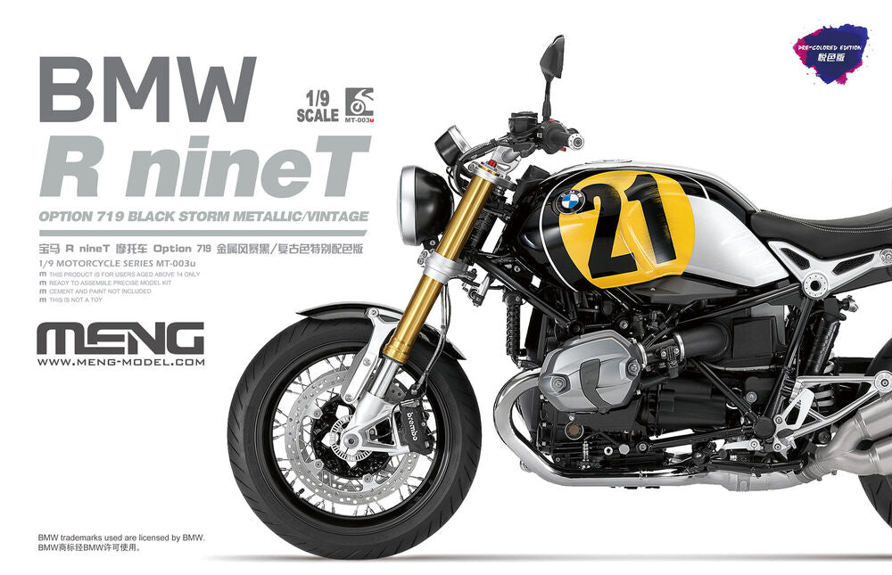 BMW R nineT Option 719 Black Storm Metallic/Vintage (Pre-colored Edition)