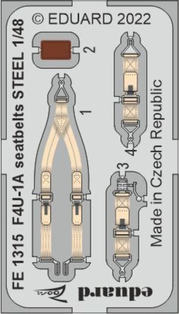 F4U-1A seatbelts STEEL for HOBBY BOSS