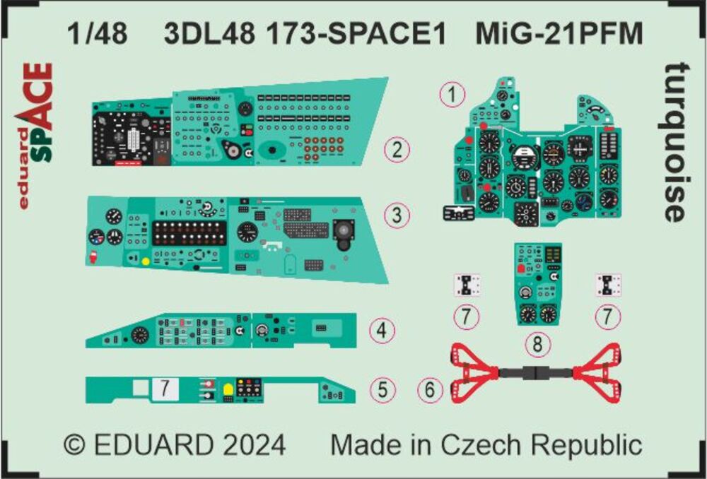 MiG-21PFM turquoise SPACE 1/48 EDUARD