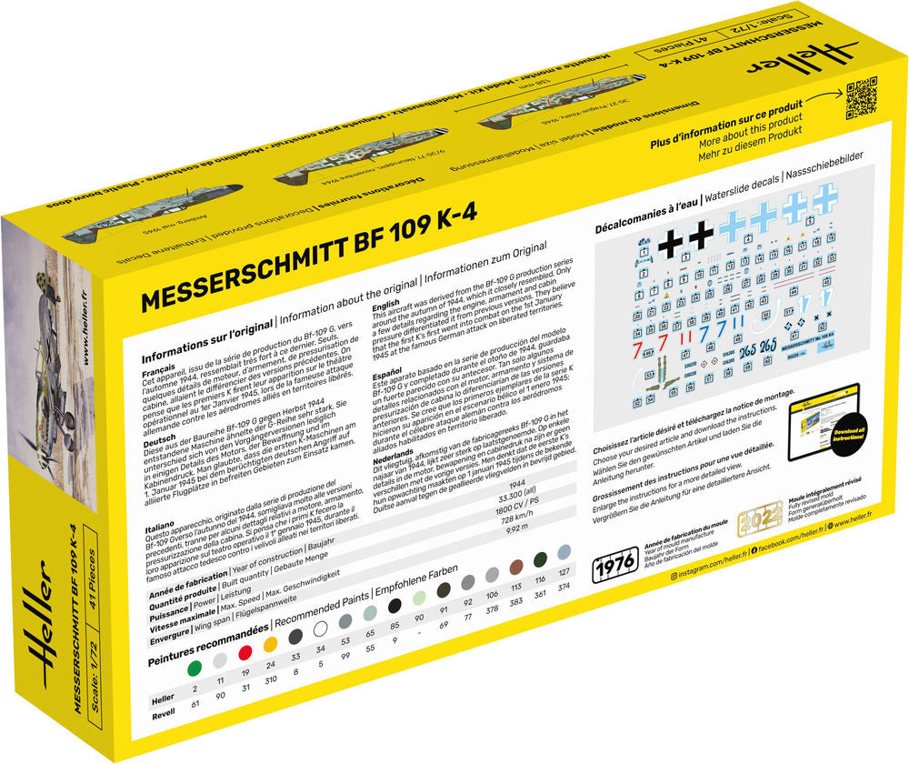 STARTER KIT Messerschmitt Bf 109 K-4