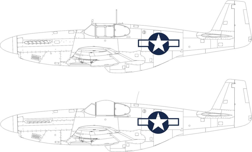 P-51B/C US national insignia  EDUARD